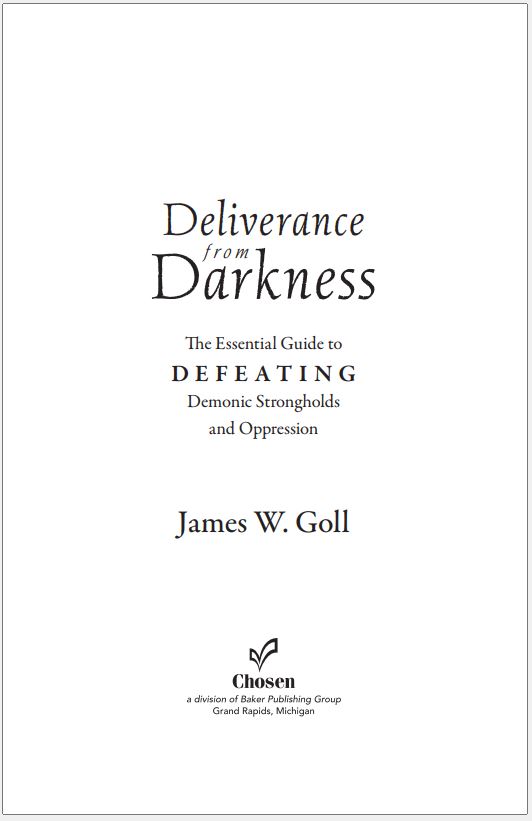Cover of Deliverance From Darkness